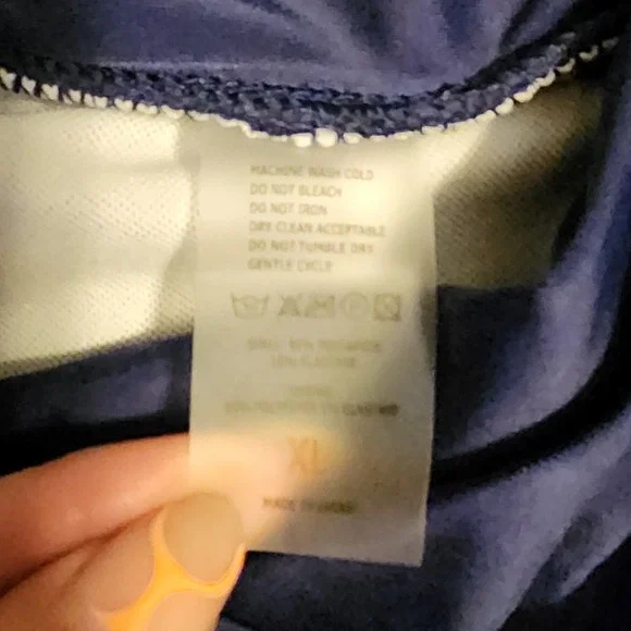 XL Navy‎ Swim Skirt Cover Up Sheer Overlay Elastic Waist Beach Pool Vacation - Picture 3 of 4